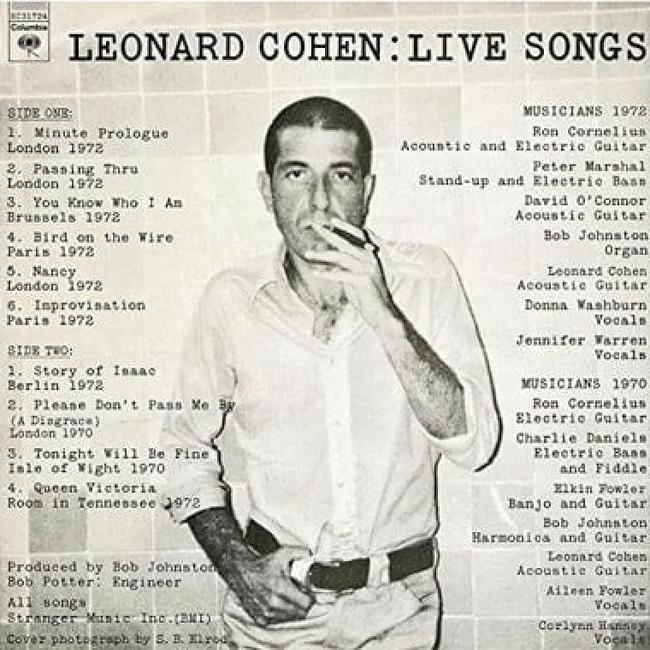 Leonard Cohen - Live Songs